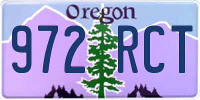 OR license plate 972RCT