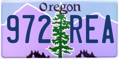 OR license plate 972REA
