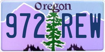 OR license plate 972REW