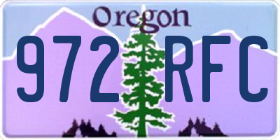 OR license plate 972RFC