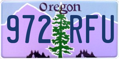 OR license plate 972RFU