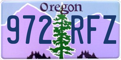 OR license plate 972RFZ