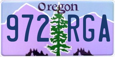 OR license plate 972RGA