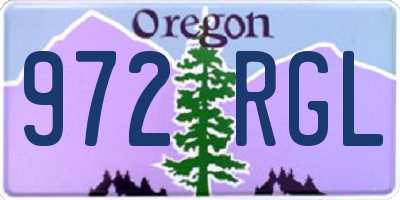 OR license plate 972RGL