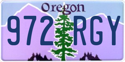 OR license plate 972RGY