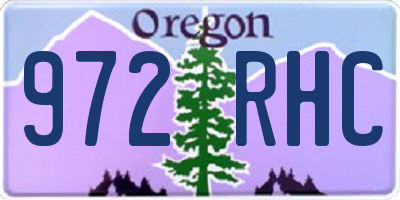 OR license plate 972RHC