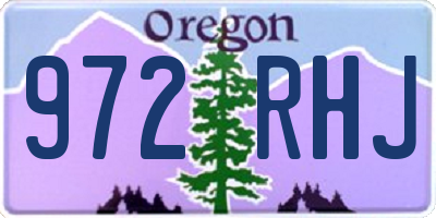 OR license plate 972RHJ