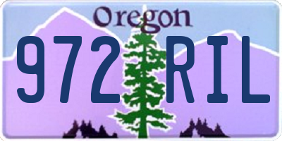 OR license plate 972RIL