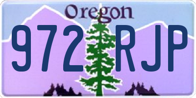 OR license plate 972RJP