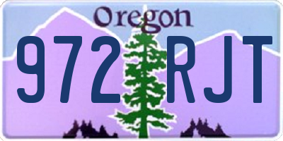 OR license plate 972RJT