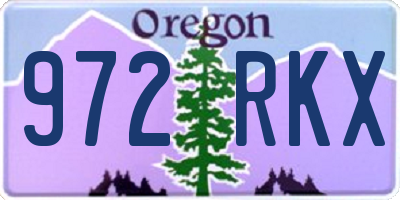 OR license plate 972RKX
