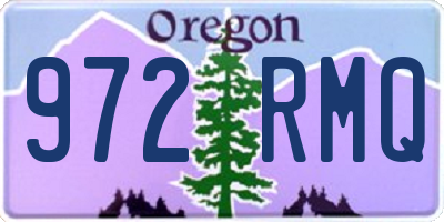 OR license plate 972RMQ