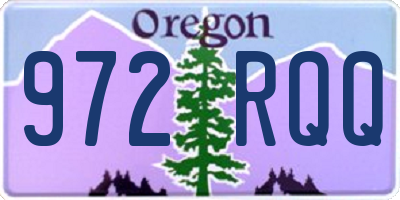 OR license plate 972RQQ
