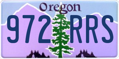 OR license plate 972RRS