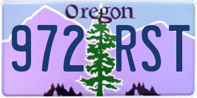 OR license plate 972RST