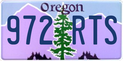 OR license plate 972RTS