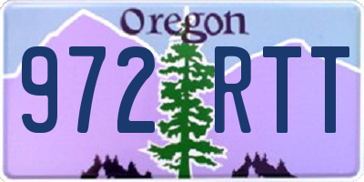 OR license plate 972RTT