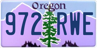 OR license plate 972RWE