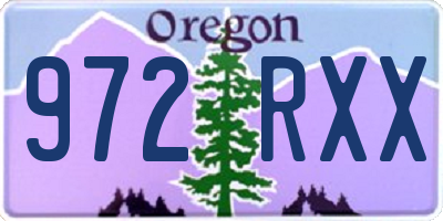 OR license plate 972RXX