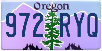 OR license plate 972RYQ