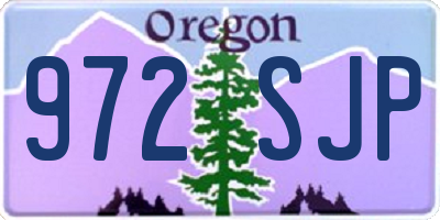 OR license plate 972SJP