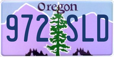 OR license plate 972SLD