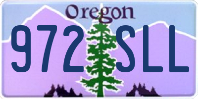 OR license plate 972SLL