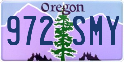 OR license plate 972SMY