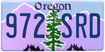 OR license plate 972SRD