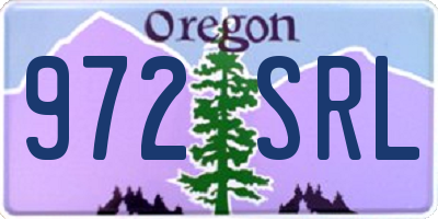 OR license plate 972SRL