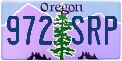 OR license plate 972SRP