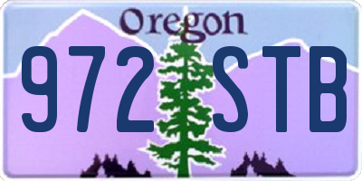 OR license plate 972STB
