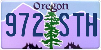 OR license plate 972STH