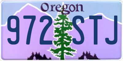 OR license plate 972STJ