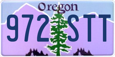 OR license plate 972STT