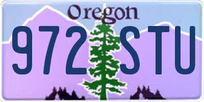 OR license plate 972STU