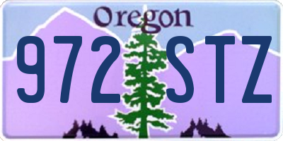 OR license plate 972STZ