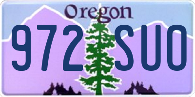 OR license plate 972SUO
