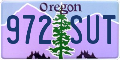 OR license plate 972SUT