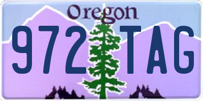 OR license plate 972TAG