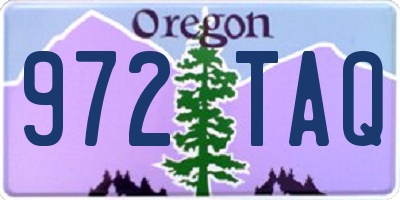 OR license plate 972TAQ