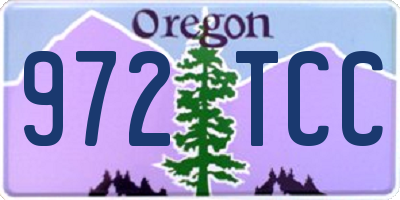 OR license plate 972TCC
