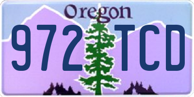 OR license plate 972TCD