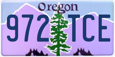 OR license plate 972TCE