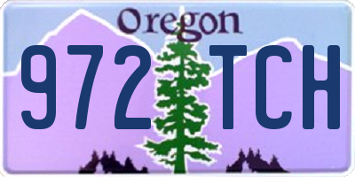 OR license plate 972TCH