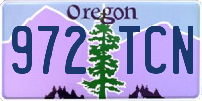 OR license plate 972TCN