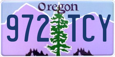 OR license plate 972TCY