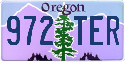 OR license plate 972TER