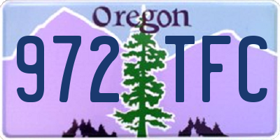 OR license plate 972TFC