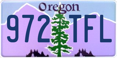 OR license plate 972TFL